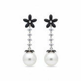 Blooming Pearl Drop Earrings - B321