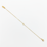 Geometric Square Charm Bracelet - B471