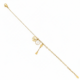 Golden Clover Charm Bracelet - B521