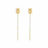 Elegant Owl Threader Earrings - B661