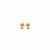 Gold Fish Stud Earrings - B641