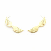 Golden Angel Wing Earrings - B306