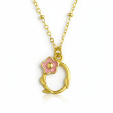 Golden Blossom Pendant Necklace - B210