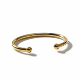Golden Bold Open Cuff Bracelet - B195