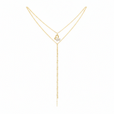 Golden Butterfly Layered Necklace - B531