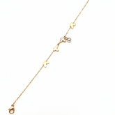 Golden Butterfly Pearl Bracelet - B436