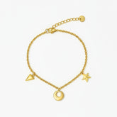 Golden Celestial Love Bracelet - B064