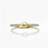 Golden Circle Accent Stone Bracelet - B040