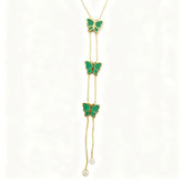 Golden Dove Pendant Necklace - B258