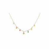 Golden Enchanted Charms Necklace - B153