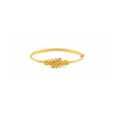 Golden Floral Leaf Bracelet - B009