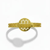 Golden Geometric Medallion Bracelet - B050