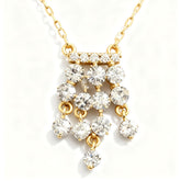 Golden Glitter Cascade Necklace - B250