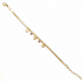 Golden Grace Teardrop Bracelet - B490