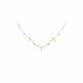 Golden Infinity Charm Necklace - B161