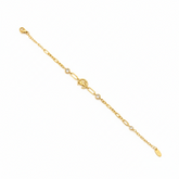 Golden Kitty Charm Bracelet - B420