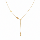 Golden Leaf Drop Chain- B551