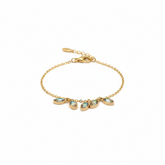 Golden Leaf Line Bracelet - B511