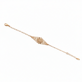 Golden Lotus Charm Bracelet - B427