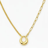 Golden Oval Link Chain - B239