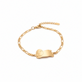 Golden Puppy Charm Bracelet - B432