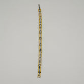 Golden Silver Fusion Link Bracelet - B066