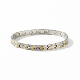 Golden Silver Harmony Bracelet - B073
