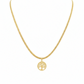 Golden Tree of Life Necklace - B532