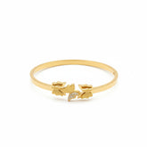 Golden Flutter Stone Bracelet - B029