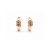 Golden Sparkle Hoop Earrings - B368