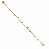 Emerald Sparkle Crystal Bracelet - B466