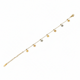 Golden Star Charm Bracelet - B476