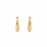 Mini Polished Gold Hoop Earrings - B621