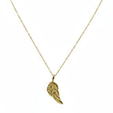 Golden Angel Wing Necklace B126