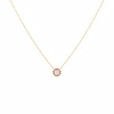 Golden Aura Bloom Necklace B129