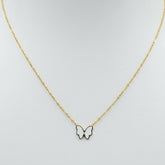 Golden Butterfly Grace Necklace B136