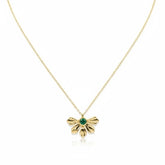 Golden Radiance Gem Necklace B138