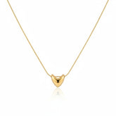 Golden Heartstone Necklace B147