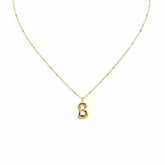 Golden B Initial Necklace B149