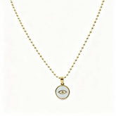 Golden Evil Eye Protection Necklace B118