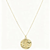 Golden Bloom Medallion Necklace B119
