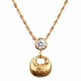 Golden Knockout Pendant Necklace B120