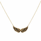 Golden Winged Elegance Necklace B123