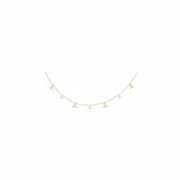 Pearl Drop Gold Necklace - B564