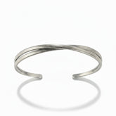 Silver Sleek Open Cuff - B046