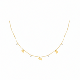 Teddy Charm Gold Necklace - B560