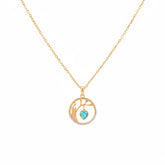 Tree of Life Gold Necklace - B570