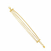 Triple Layer Gold Bracelet - B598