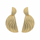 Wavy Glow Drop Earrings - B402