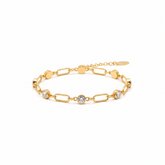 Crystal Link Chain Bracelet - B464